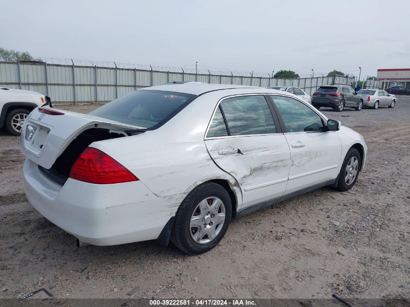 2006 Honda Accord 2.4 Lx VIN: 3HGCM56466G707778 Lot: 39222581