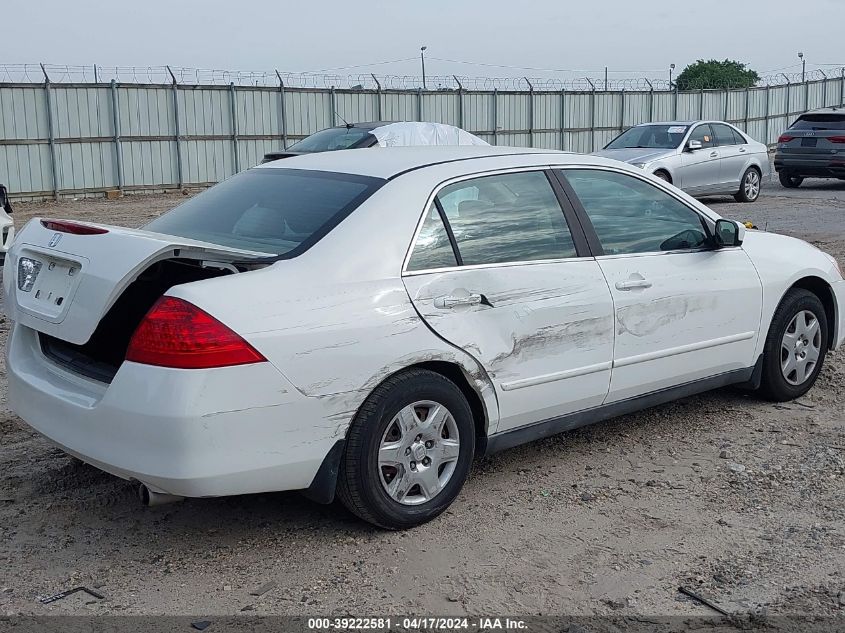 2006 Honda Accord 2.4 Lx VIN: 3HGCM56466G707778 Lot: 39222581
