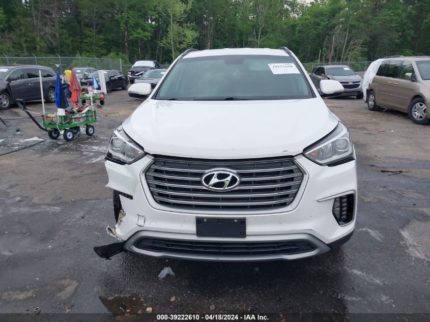 2017 Hyundai Santa Fe Se VIN: KM8SNDHF0HU205795 Lot: 39222610