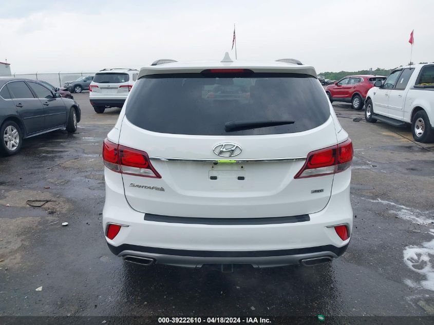 2017 Hyundai Santa Fe Se VIN: KM8SNDHF0HU205795 Lot: 39222610