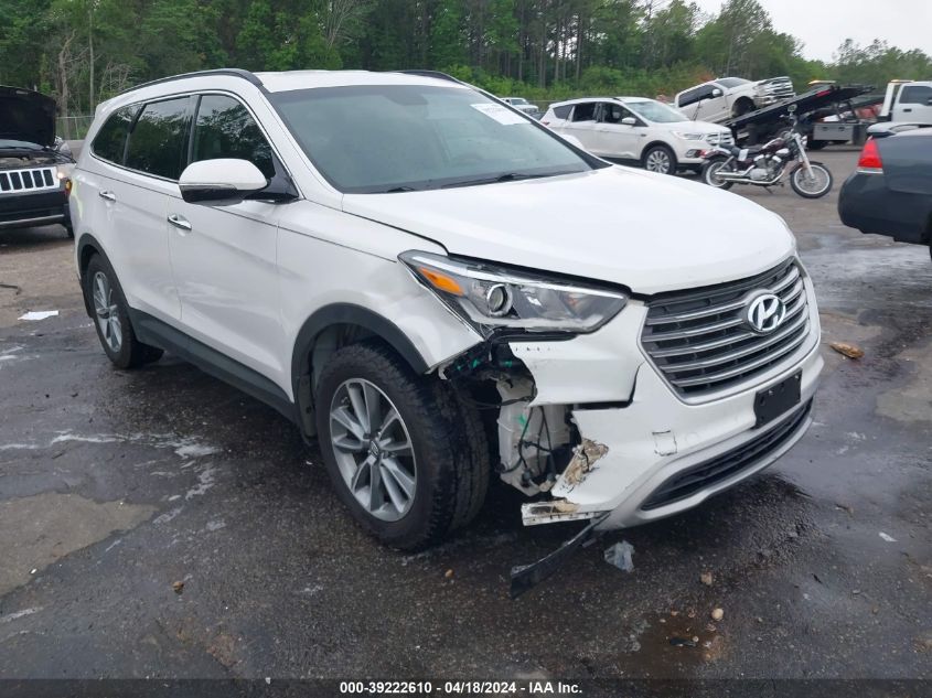 2017 Hyundai Santa Fe Se VIN: KM8SNDHF0HU205795 Lot: 39222610