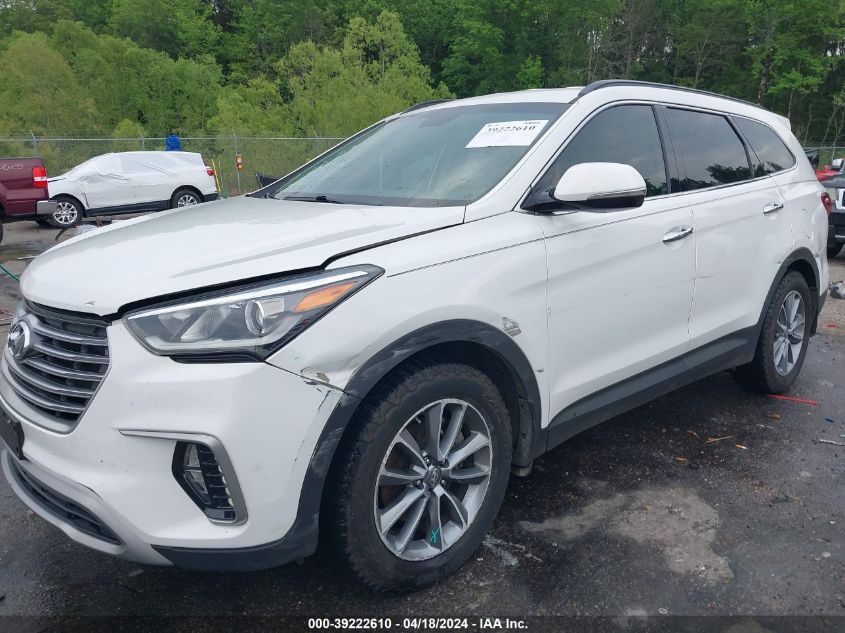 2017 Hyundai Santa Fe Se VIN: KM8SNDHF0HU205795 Lot: 39222610