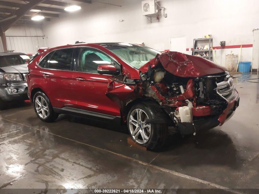 2016 Ford Edge Titanium VIN: 2FMPK4K91GBB57424 Lot: 39222621