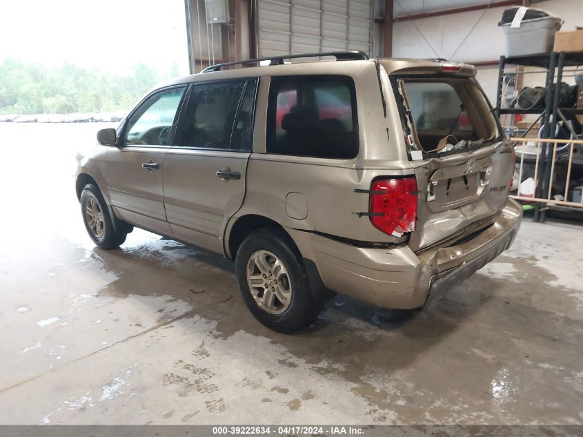 2003 Honda Pilot Ex-L VIN: 2HKYF18703H589695 Lot: 39222634