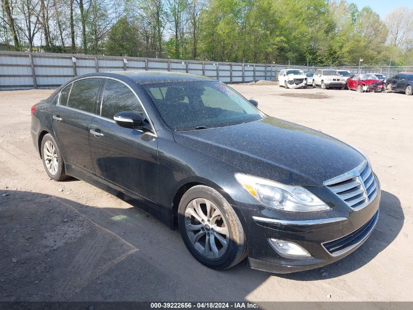 2013 Hyundai Genesis 3.8 VIN: KMHGC4DD5DU247437 Lot: 39222656