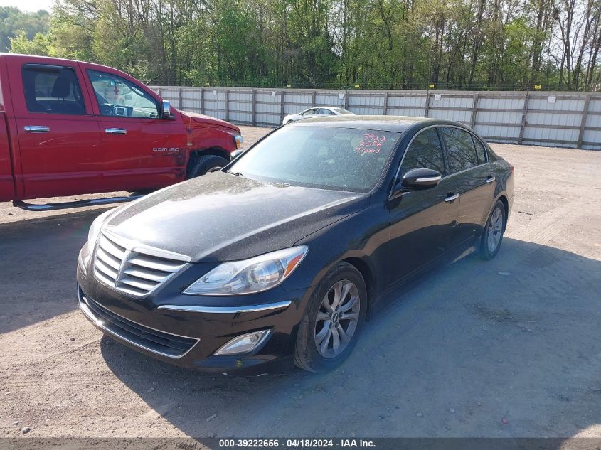 2013 Hyundai Genesis 3.8 VIN: KMHGC4DD5DU247437 Lot: 39222656