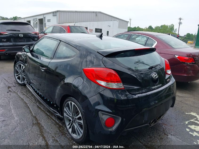 2016 Hyundai Veloster Turbo VIN: KMHTC6AE4GU302410 Lot: 39222704