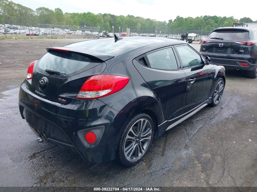 2016 Hyundai Veloster Turbo VIN: KMHTC6AE4GU302410 Lot: 39222704