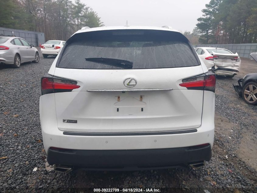 2016 Lexus Nx 200T F Sport VIN: JTJBARBZ6G2053058 Lot: 39222709