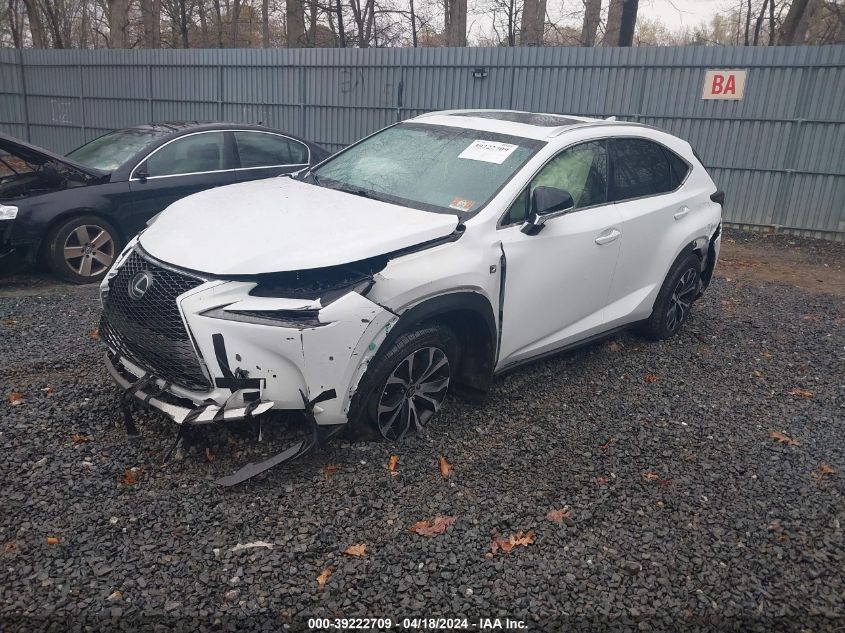 2016 Lexus Nx 200T F Sport VIN: JTJBARBZ6G2053058 Lot: 39222709