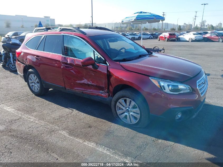 2017 Subaru Outback 2.5I Premium VIN: 4S4BSACC1H3282508 Lot: 42476864