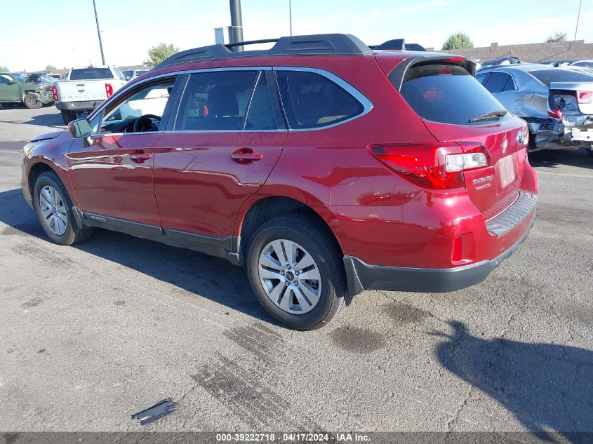 2017 Subaru Outback 2.5I Premium VIN: 4S4BSACC1H3282508 Lot: 42476864