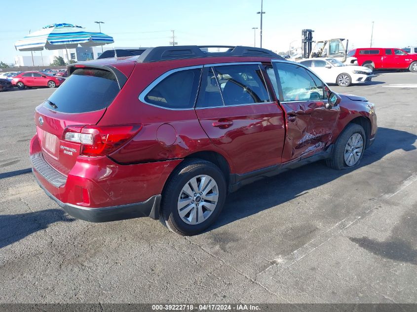 2017 Subaru Outback 2.5I Premium VIN: 4S4BSACC1H3282508 Lot: 42476864