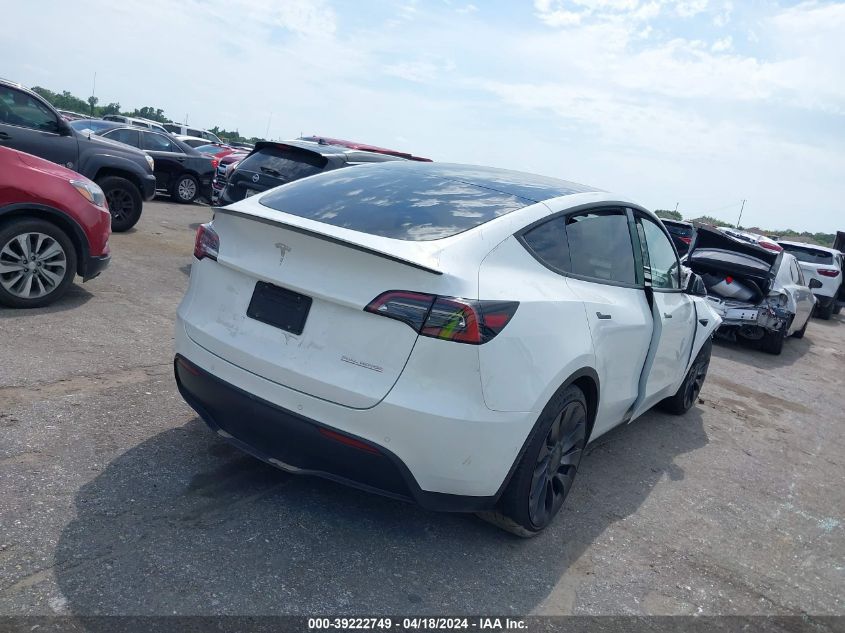 2021 Tesla Model Y Performance Dual Motor All-Wheel Drive VIN: 5YJYGDEF6MF209835 Lot: 39222749