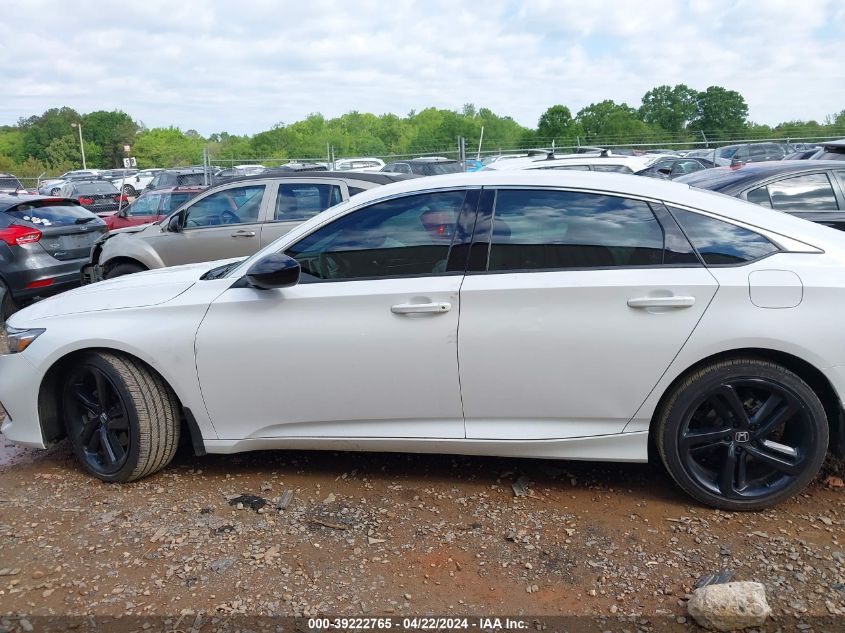 2021 Honda Accord Sport VIN: 1HGCV1F38MA106221 Lot: 39222765