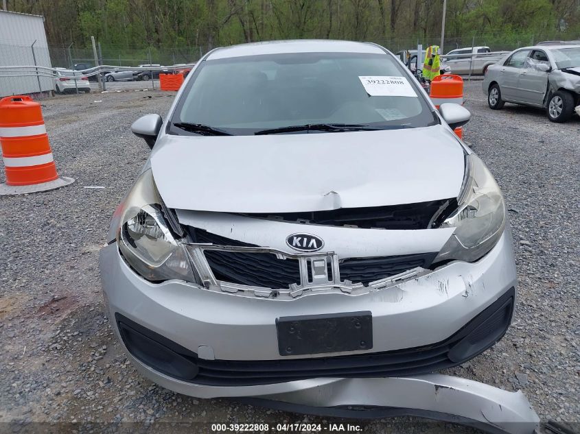 2012 Kia Rio Lx VIN: KNADM4A3XC6058315 Lot: 39222808