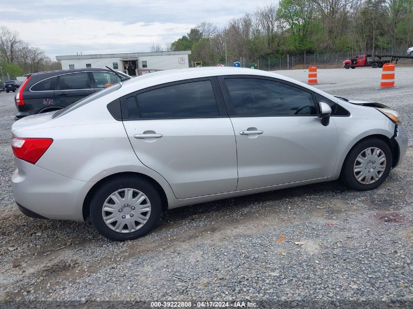 2012 Kia Rio Lx VIN: KNADM4A3XC6058315 Lot: 39222808