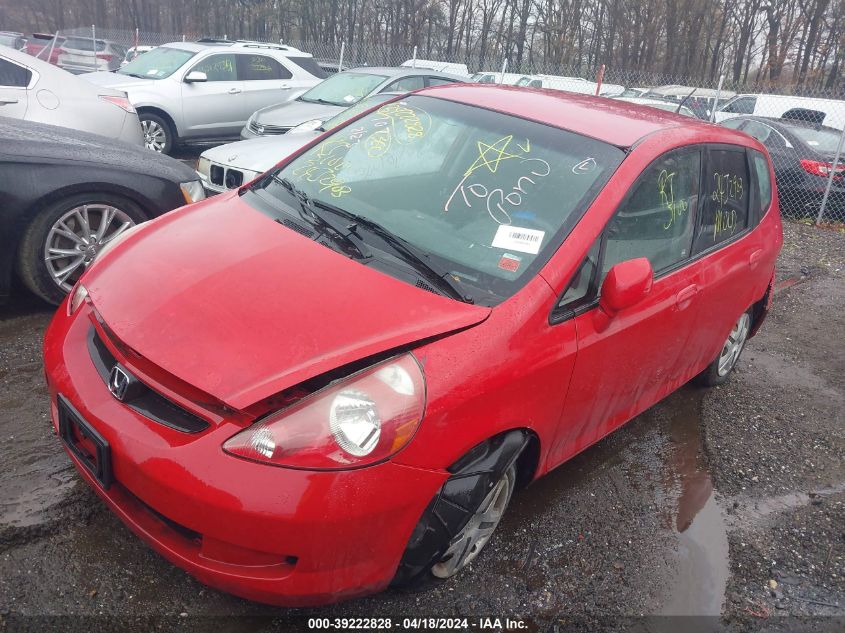 2008 Honda Fit VIN: JHMGD38488S062367 Lot: 39222828