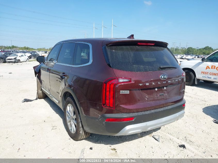 2021 Kia Telluride Lx VIN: 5XYP24HC2MG109459 Lot: 39222833