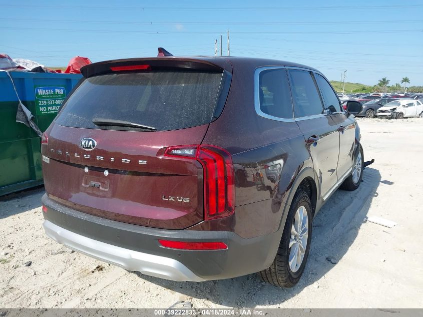 2021 Kia Telluride Lx VIN: 5XYP24HC2MG109459 Lot: 39222833