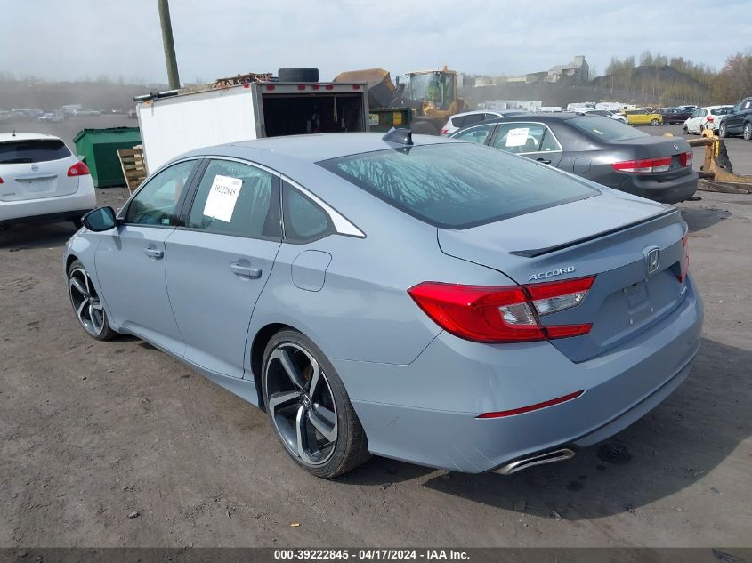 2022 Honda Accord Sport VIN: 1HGCV1F36NA107742 Lot: 48536324