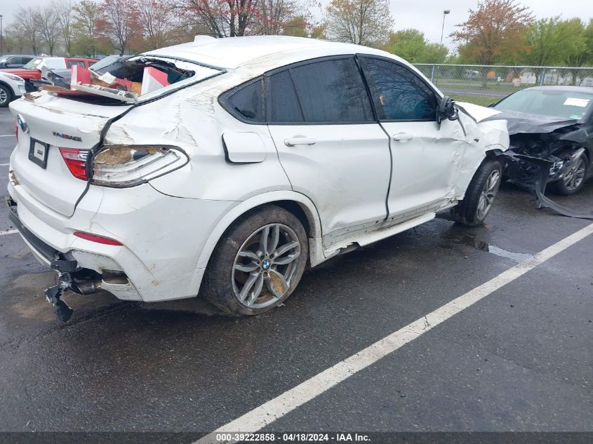 2017 BMW X4 M40I VIN: 5UXXW7C50H0U25838 Lot: 39222858