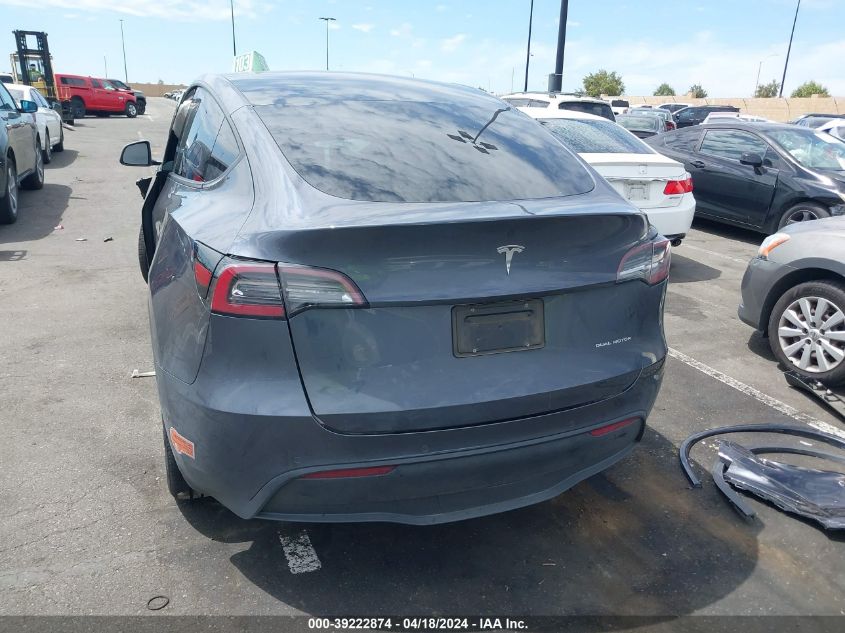 2020 Tesla Model Y Long Range Dual Motor All-Wheel Drive/Performance Dual Motor All-Wheel Drive VIN: 5YJYGDEF7LF004796 Lot: 39222874