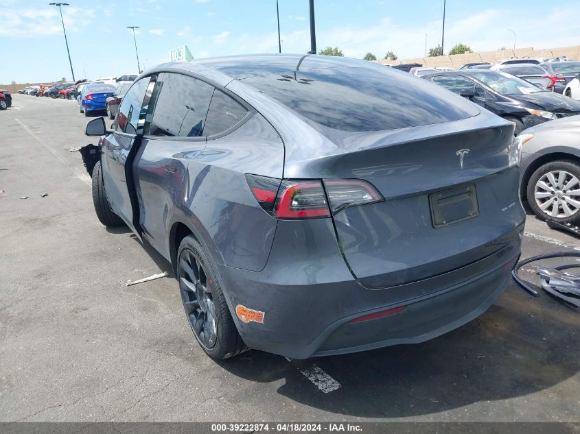 2020 Tesla Model Y Long Range Dual Motor All-Wheel Drive/Performance Dual Motor All-Wheel Drive VIN: 5YJYGDEF7LF004796 Lot: 39222874