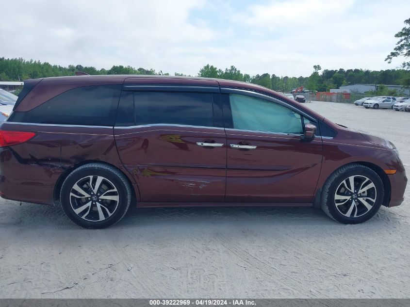 2018 Honda Odyssey Elite VIN: 5FNRL6H96JB045726 Lot: 39222969