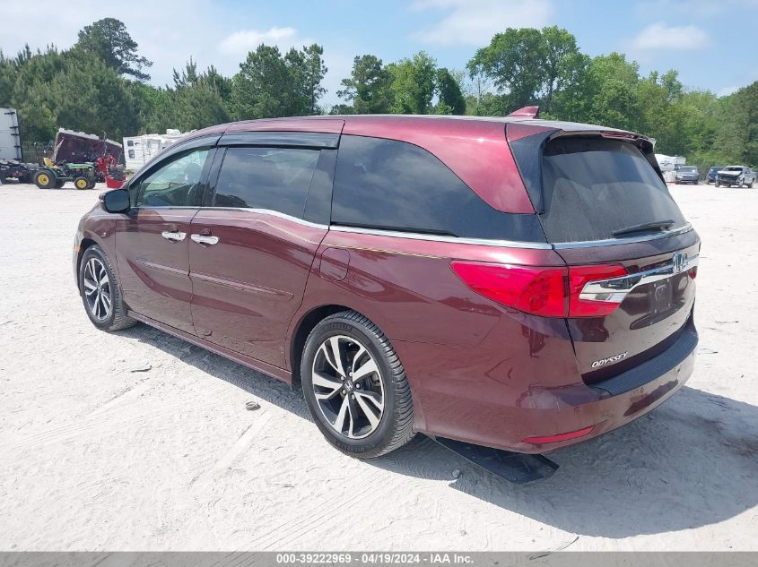 2018 Honda Odyssey Elite VIN: 5FNRL6H96JB045726 Lot: 39222969