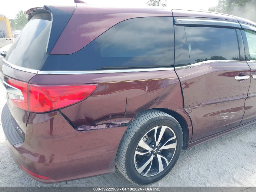 2018 Honda Odyssey Elite VIN: 5FNRL6H96JB045726 Lot: 39222969