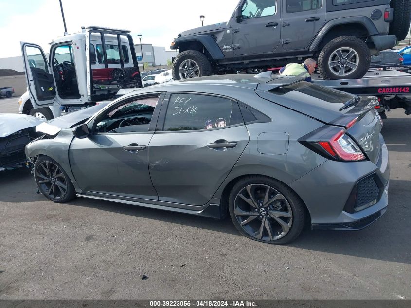 2019 Honda Civic Sport VIN: SHHFK7H43KU414526 Lot: 39223055