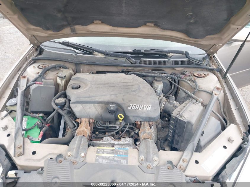 2006 Chevrolet Impala Lt VIN: 2G1WT58K369325740 Lot: 39223068