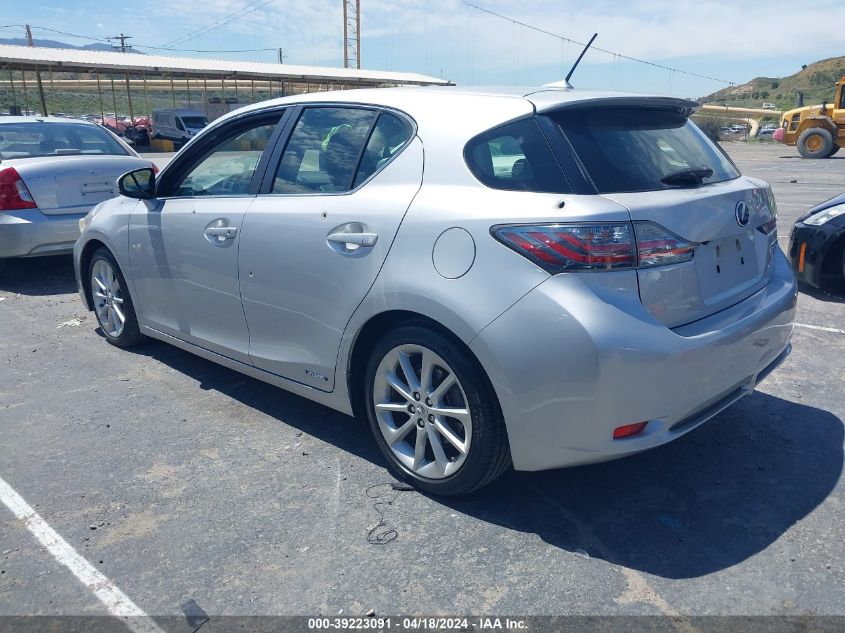 2012 Lexus Ct 200H Premium VIN: JTHKD5BH5C2099323 Lot: 39223091