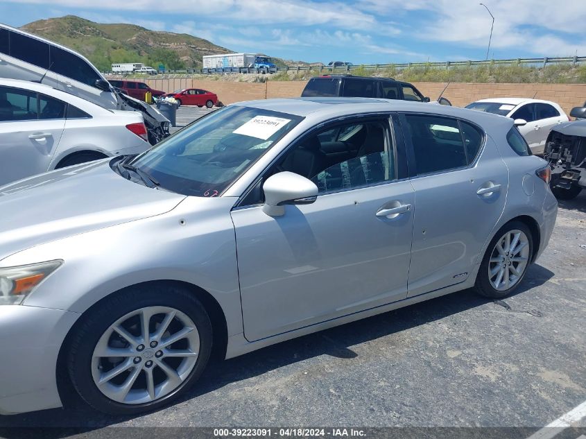 2012 Lexus Ct 200H Premium VIN: JTHKD5BH5C2099323 Lot: 39223091