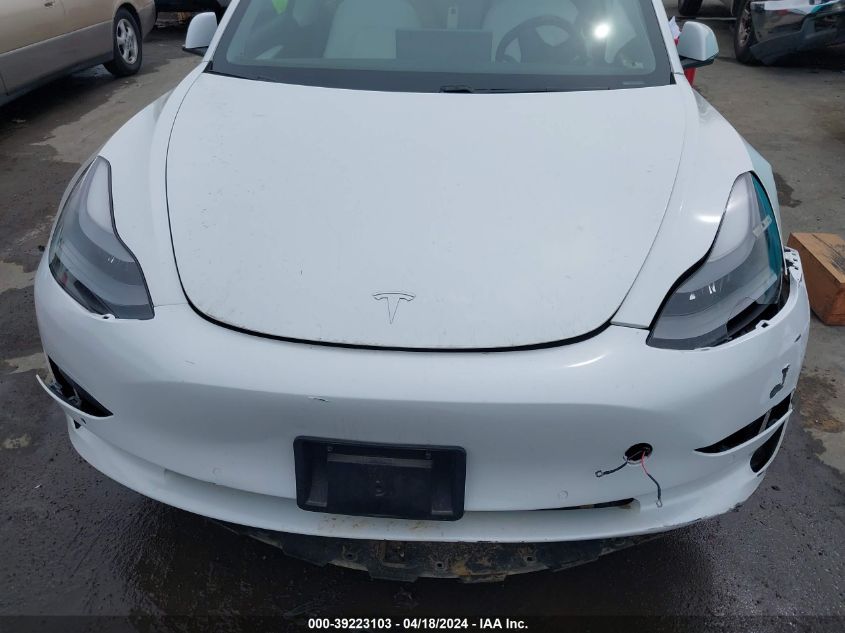 2021 Tesla Model 3 Standard Range Plus Rear-Wheel Drive VIN: 5YJ3E1EA8MF987542 Lot: 39223103