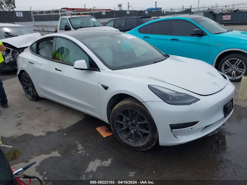 2021 Tesla Model 3 Standard Range Plus Rear-Wheel Drive VIN: 5YJ3E1EA8MF987542 Lot: 39223103