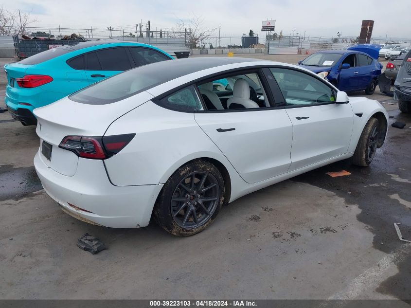 2021 Tesla Model 3 Standard Range Plus Rear-Wheel Drive VIN: 5YJ3E1EA8MF987542 Lot: 39223103