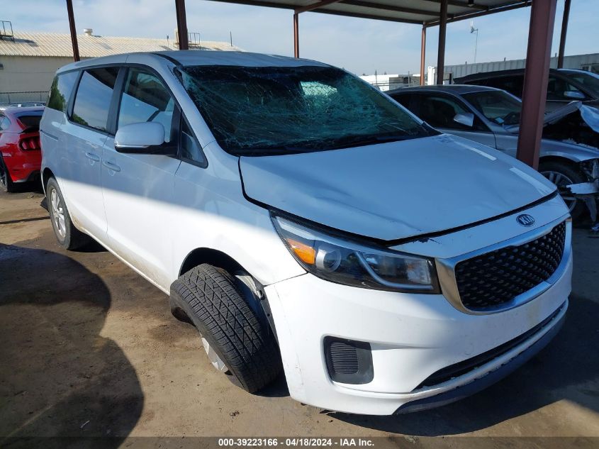 2017 Kia Sedona Lx VIN: KNDMB5C13H6233585 Lot: 39223166