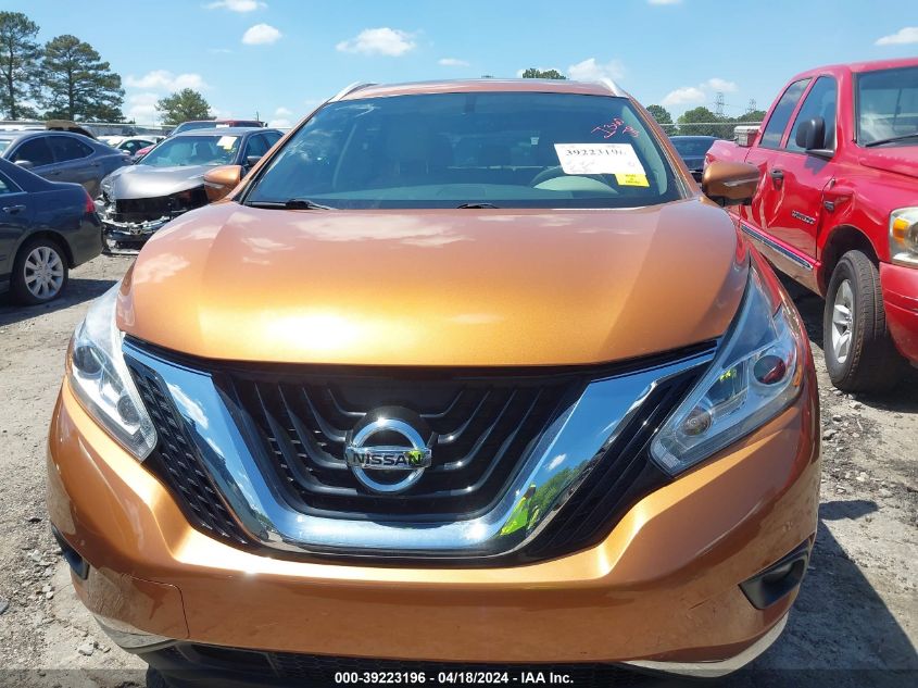 2015 Nissan Murano Platinum VIN: 5N1AZ2MH0FN265899 Lot: 39223196