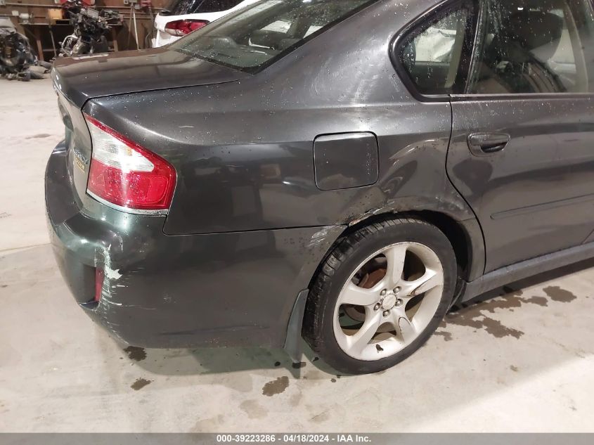 2009 Subaru Legacy 2.5I VIN: 4S3BL616597224259 Lot: 39223286