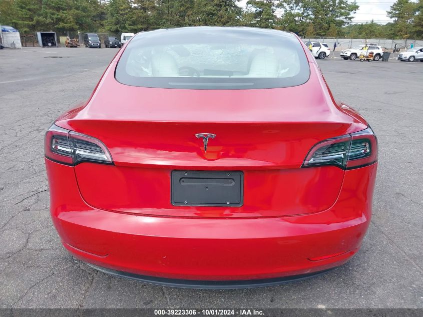 2021 Tesla Model 3 Standard Range Plus Rear-Wheel Drive VIN: 5YJ3E1EAXMF018437 Lot: 39223306