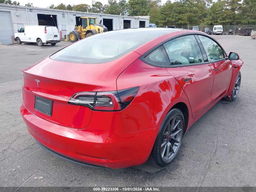 2021 Tesla Model 3 Standard Range Plus Rear-Wheel Drive VIN: 5YJ3E1EAXMF018437 Lot: 39223306