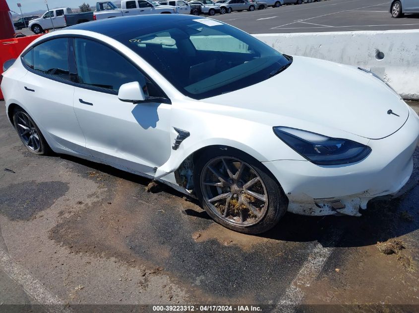 2022 Tesla Model 3 Long Range Dual Motor All-Wheel Drive VIN: 5YJ3E1EB0NF112496 Lot: 39223312