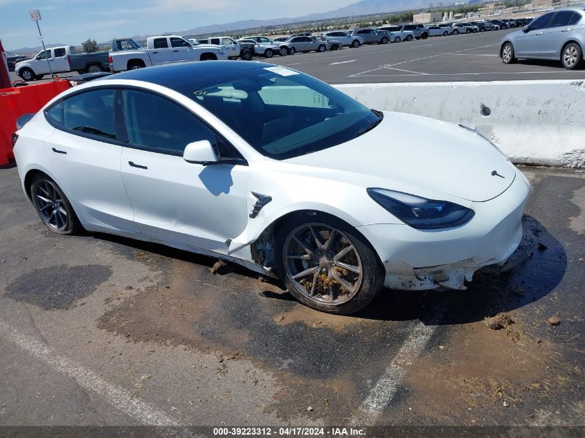 2022 Tesla Model 3 Long Range Dual Motor All-Wheel Drive VIN: 5YJ3E1EB0NF112496 Lot: 39223312