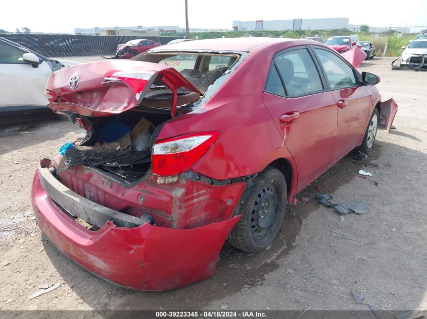 2014 Toyota Corolla Le VIN: 5YFBURHE4EP089196 Lot: 39223345