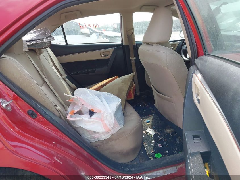 2014 Toyota Corolla Le VIN: 5YFBURHE4EP089196 Lot: 39223345