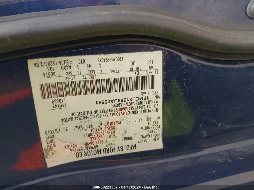 2008 Ford Explorer Sport Trac Xlt VIN: 1FMEU31E68UA05564 Lot: 49617424