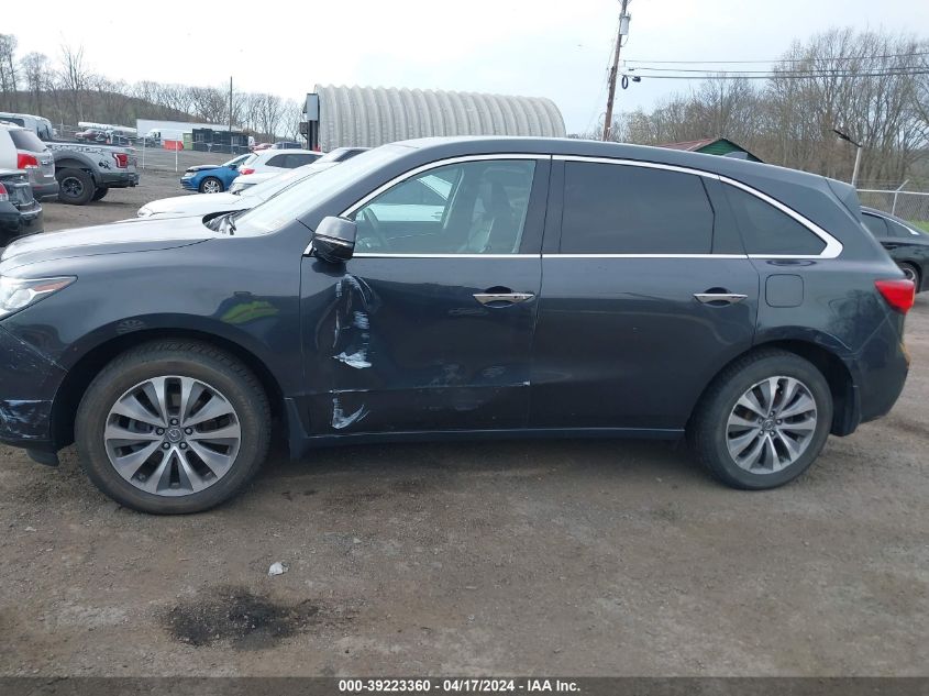 2015 Acura Mdx Technology Package VIN: 5FRYD4H40FB018934 Lot: 39223360