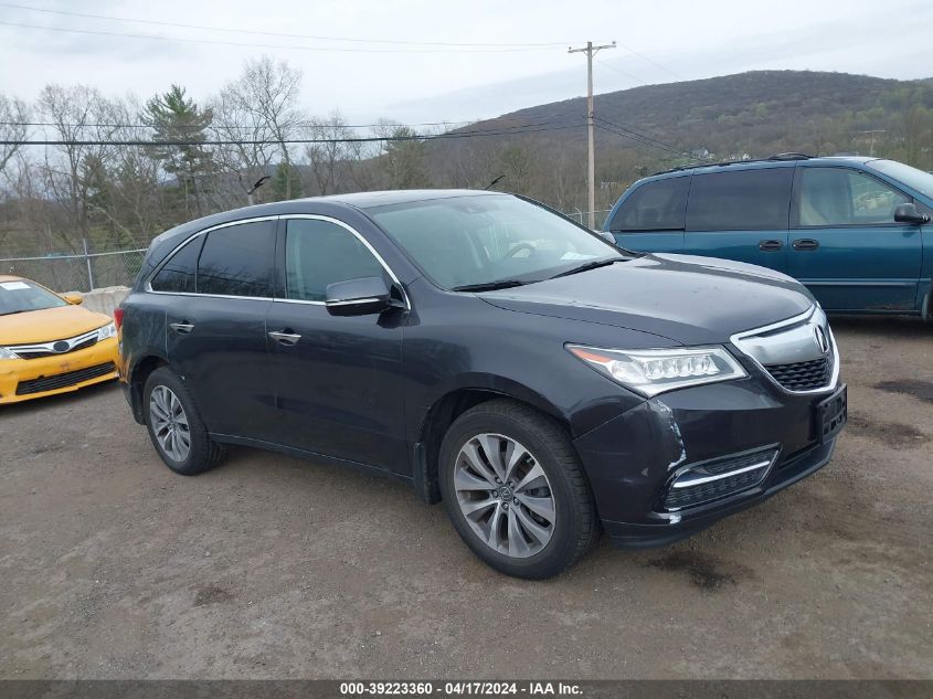 2015 Acura Mdx Technology Package VIN: 5FRYD4H40FB018934 Lot: 39223360